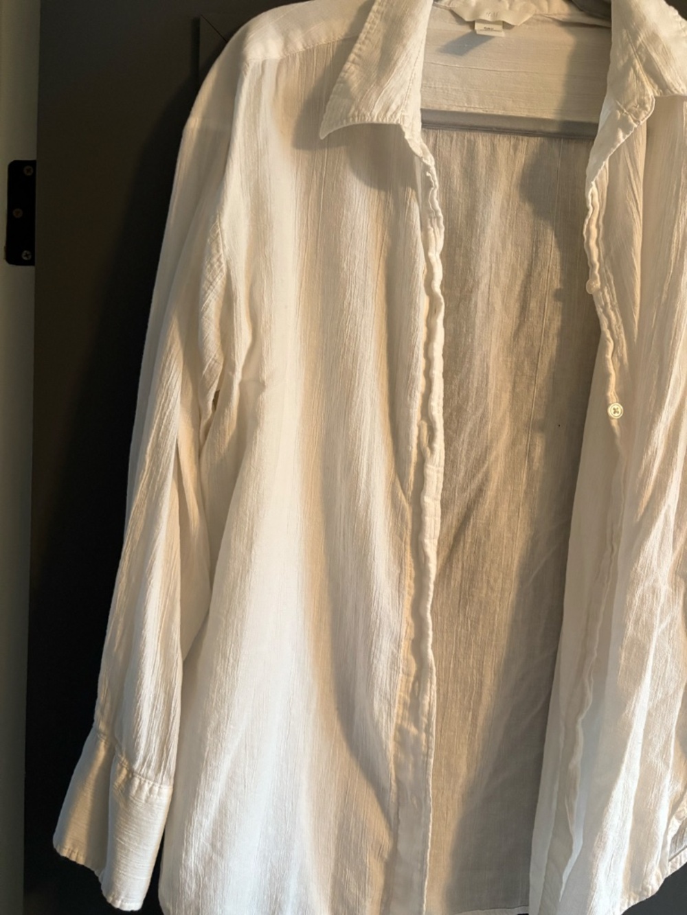 Womens White Linen Shirt - Picture 3 of 6